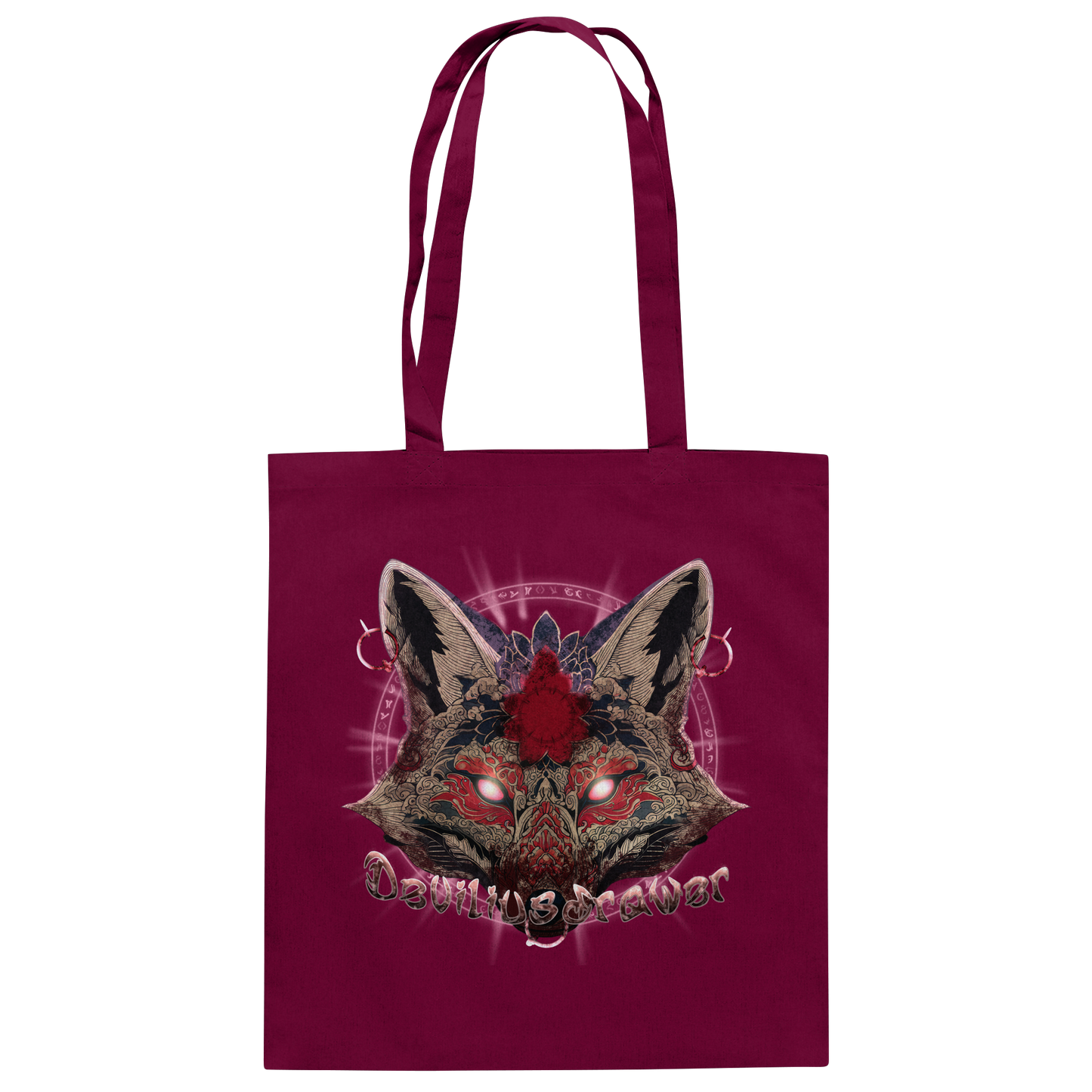 Deviliusdrawer Demon Kitsune - Baumwolltasche