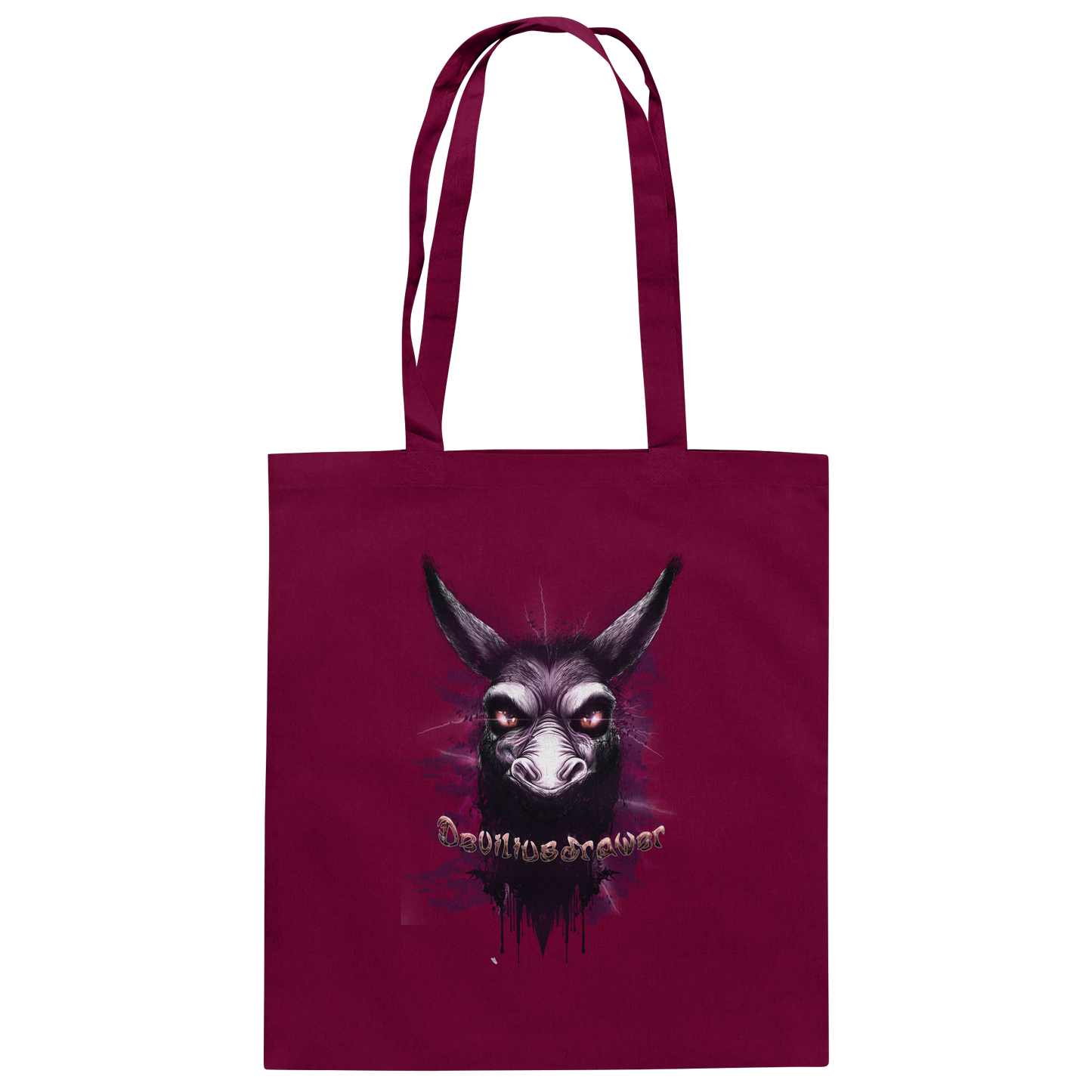 Deviliusdrawer Purple Donkey - Baumwolltasche