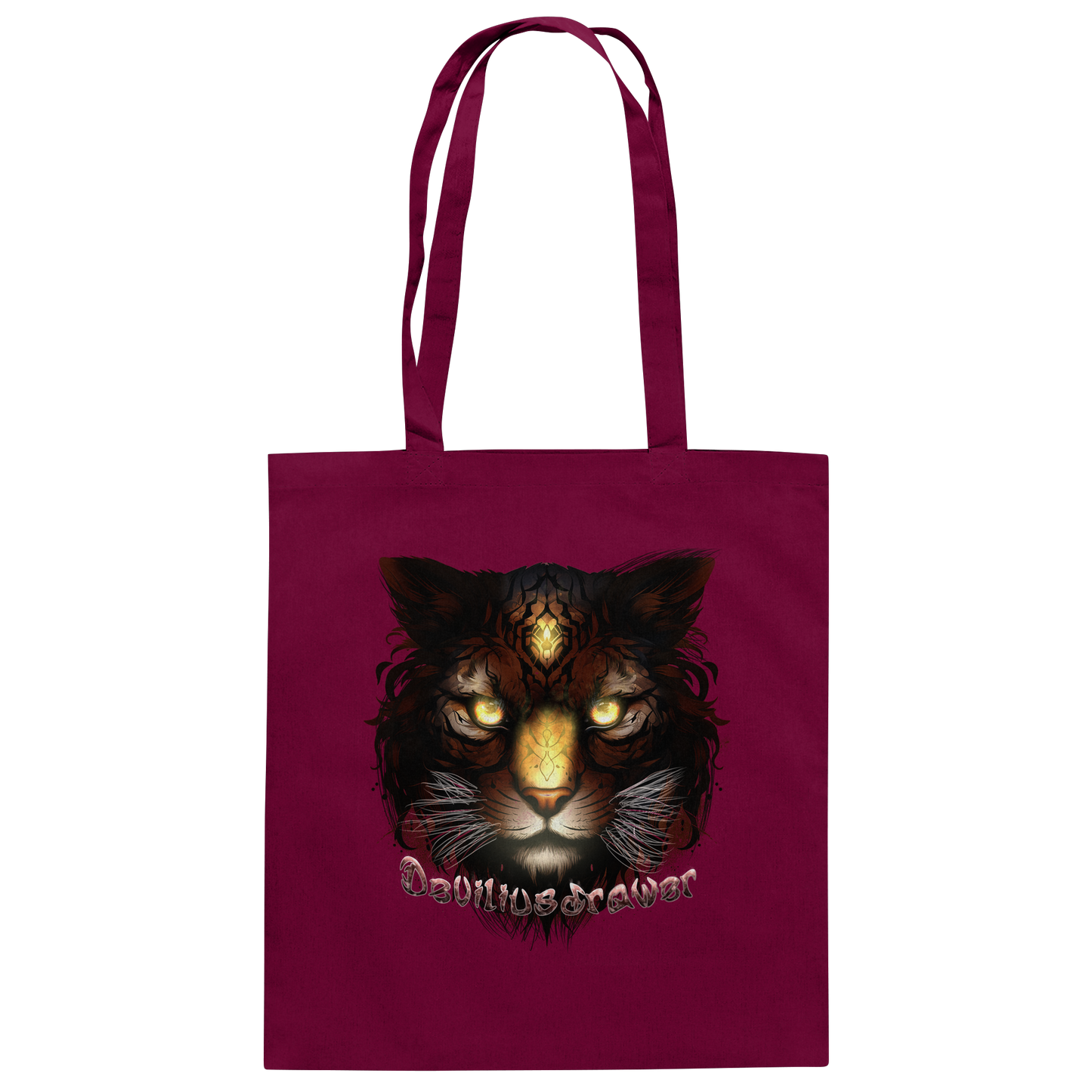 Deviliusdrawer Gold Tigercat - Baumwolltasche