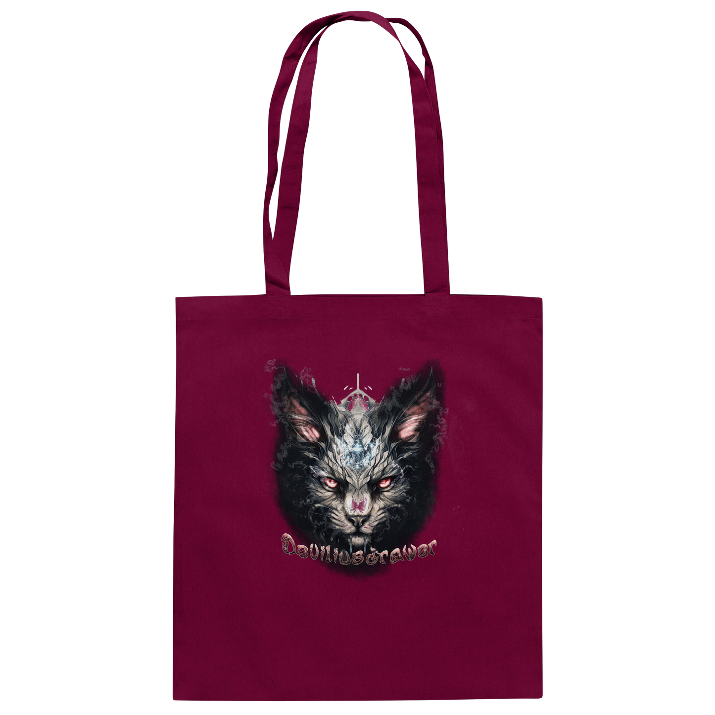 Deviliusdrawer Myshtical Redeyed Cat - Baumwolltasche