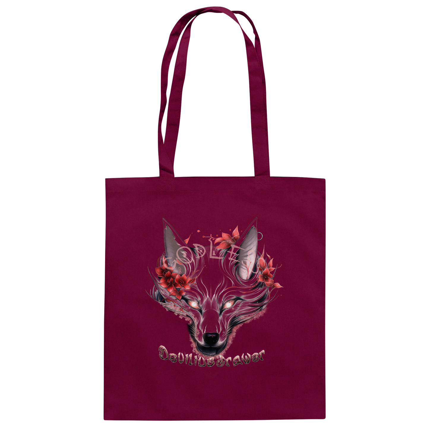 Deviliusdrawer Kitsune Wolf - Baumwolltasche