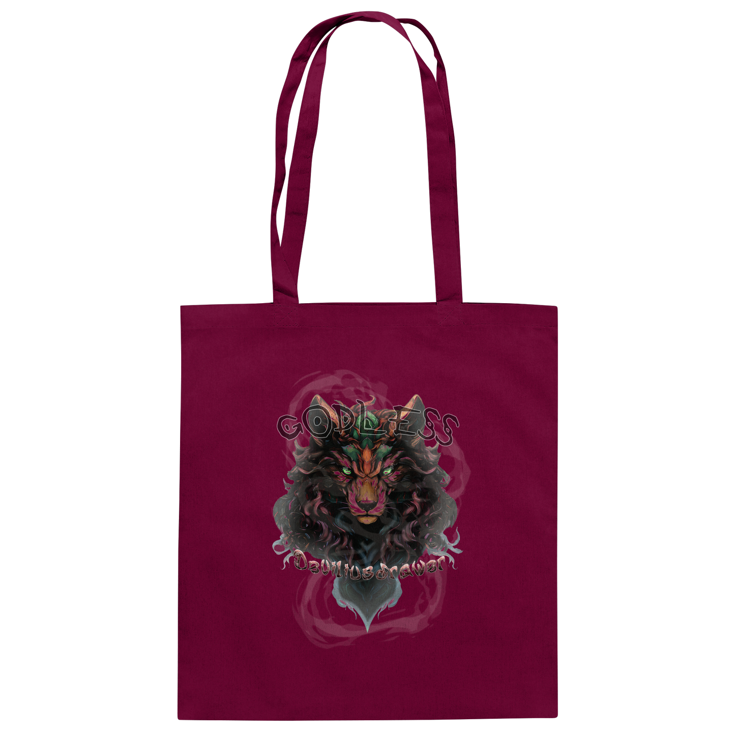 Deviliusdrawer Godless Wolf - Baumwolltasche