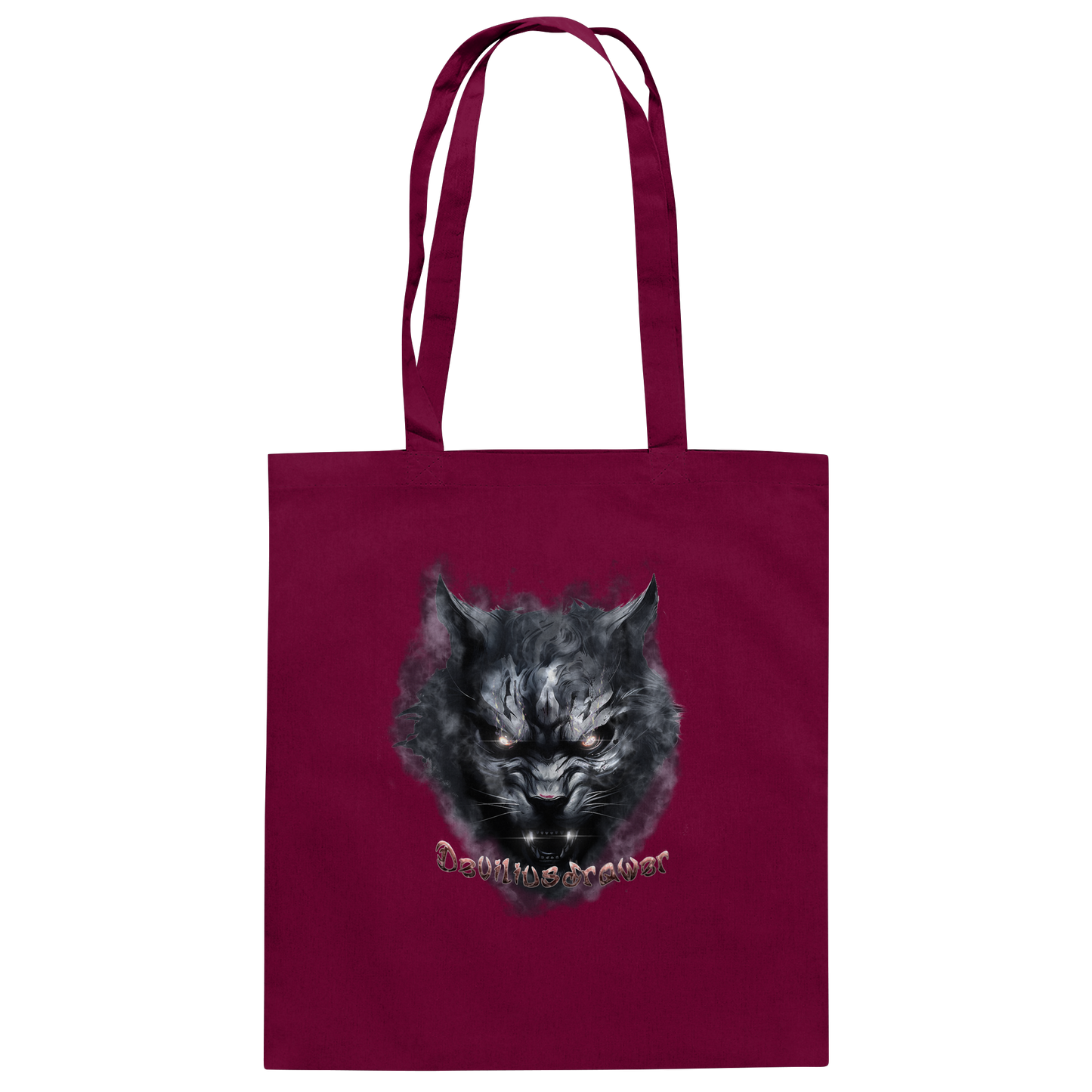 Deviliusdrawer Dark Beast Tiger  - Baumwolltasche