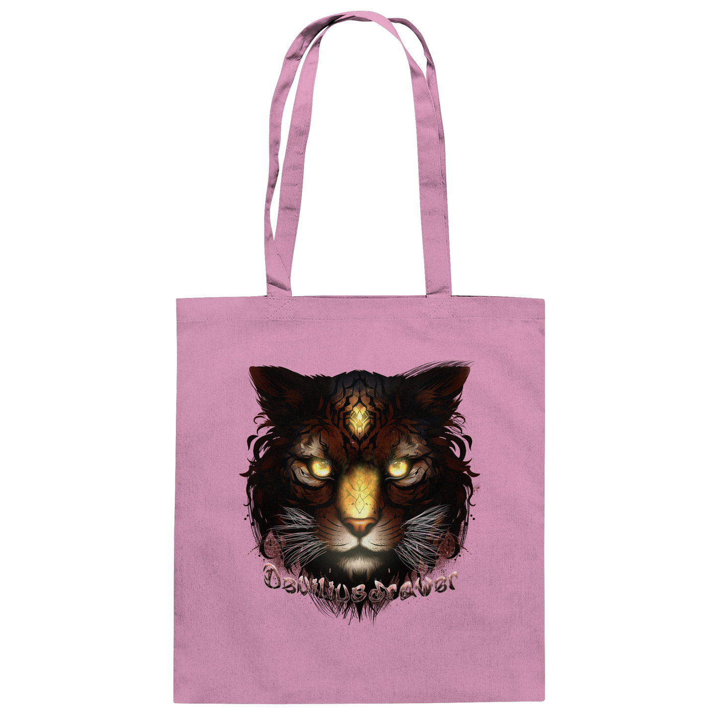 Deviliusdrawer Gold Tigercat - Baumwolltasche