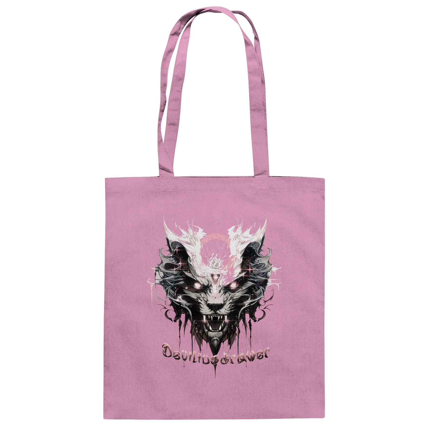 Deviliusdrawer Demonic Glow Cat - Baumwolltasche