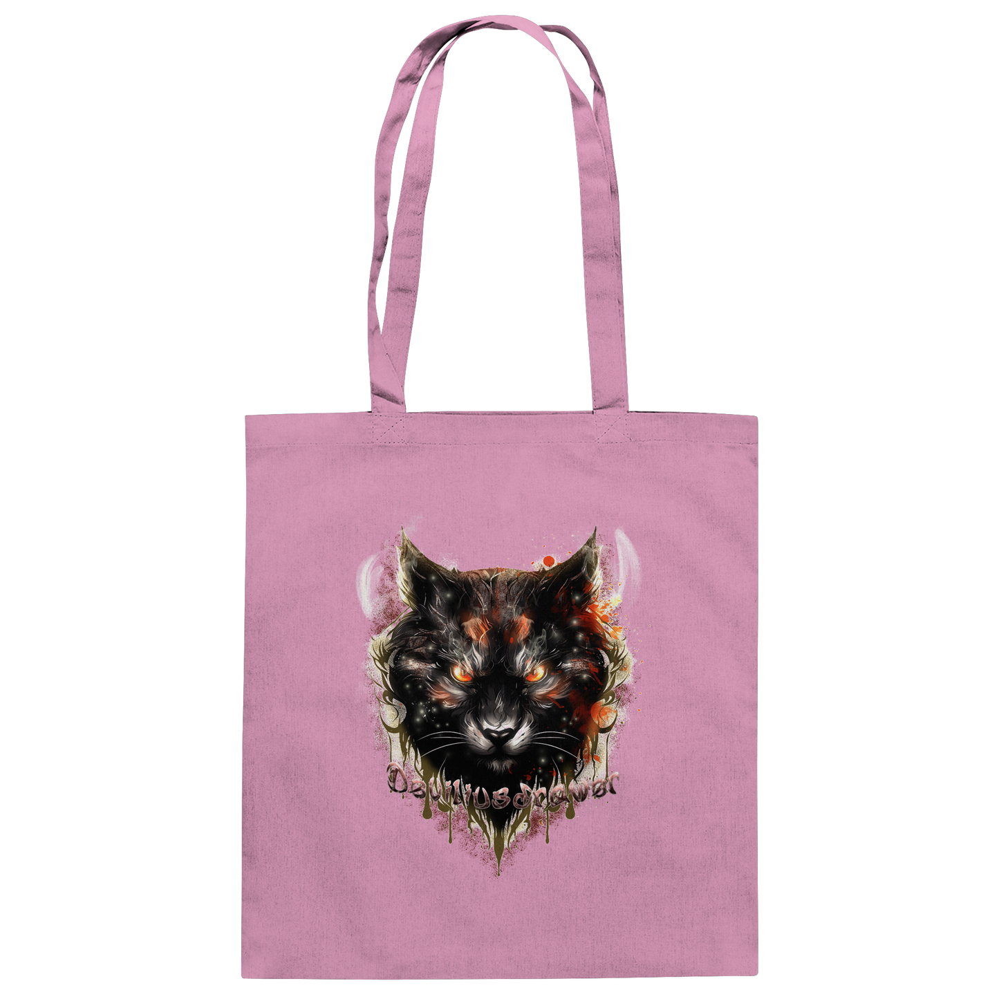 Deviliusdrawer Red Devil Cat - Baumwolltasche