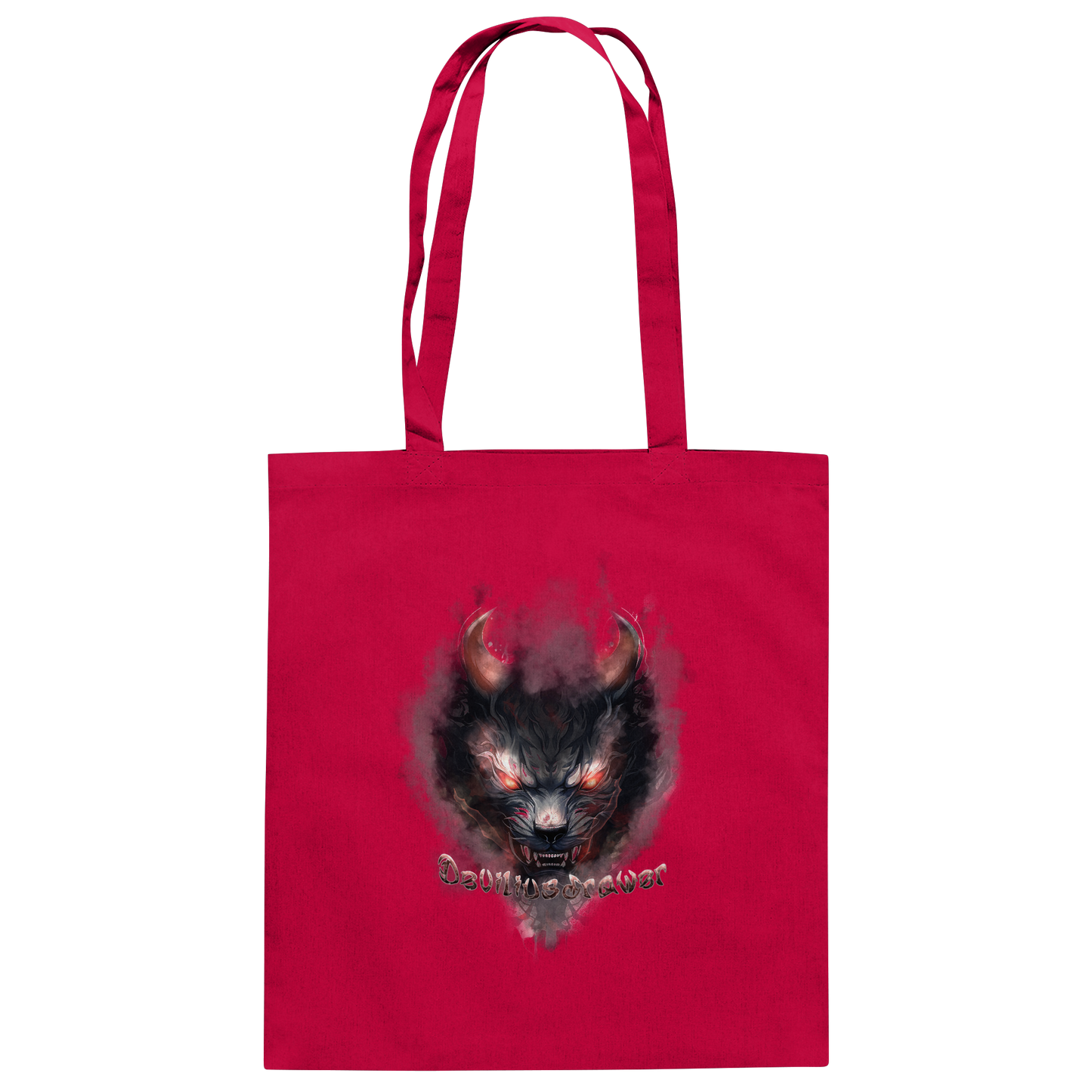 Deviliusdrawer Red Smoked Cat - Baumwolltasche