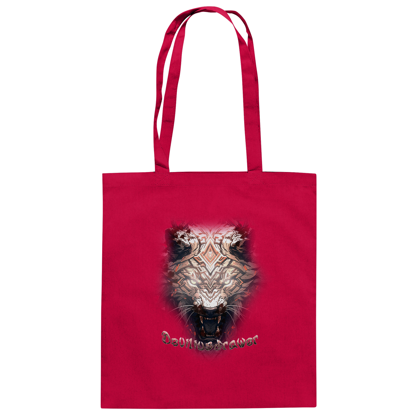 Deviliusdrawer Gold Metal Tiger - Baumwolltasche