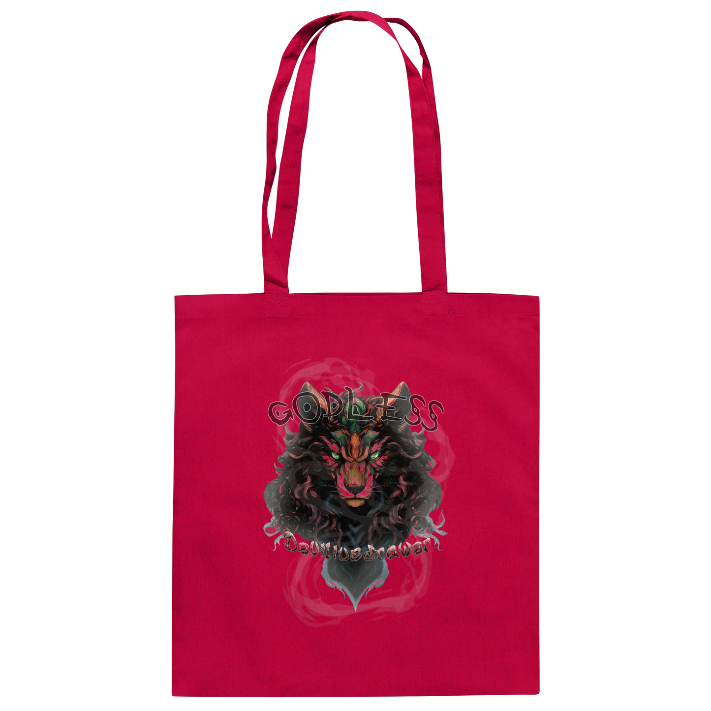 Deviliusdrawer Godless Wolf - Baumwolltasche