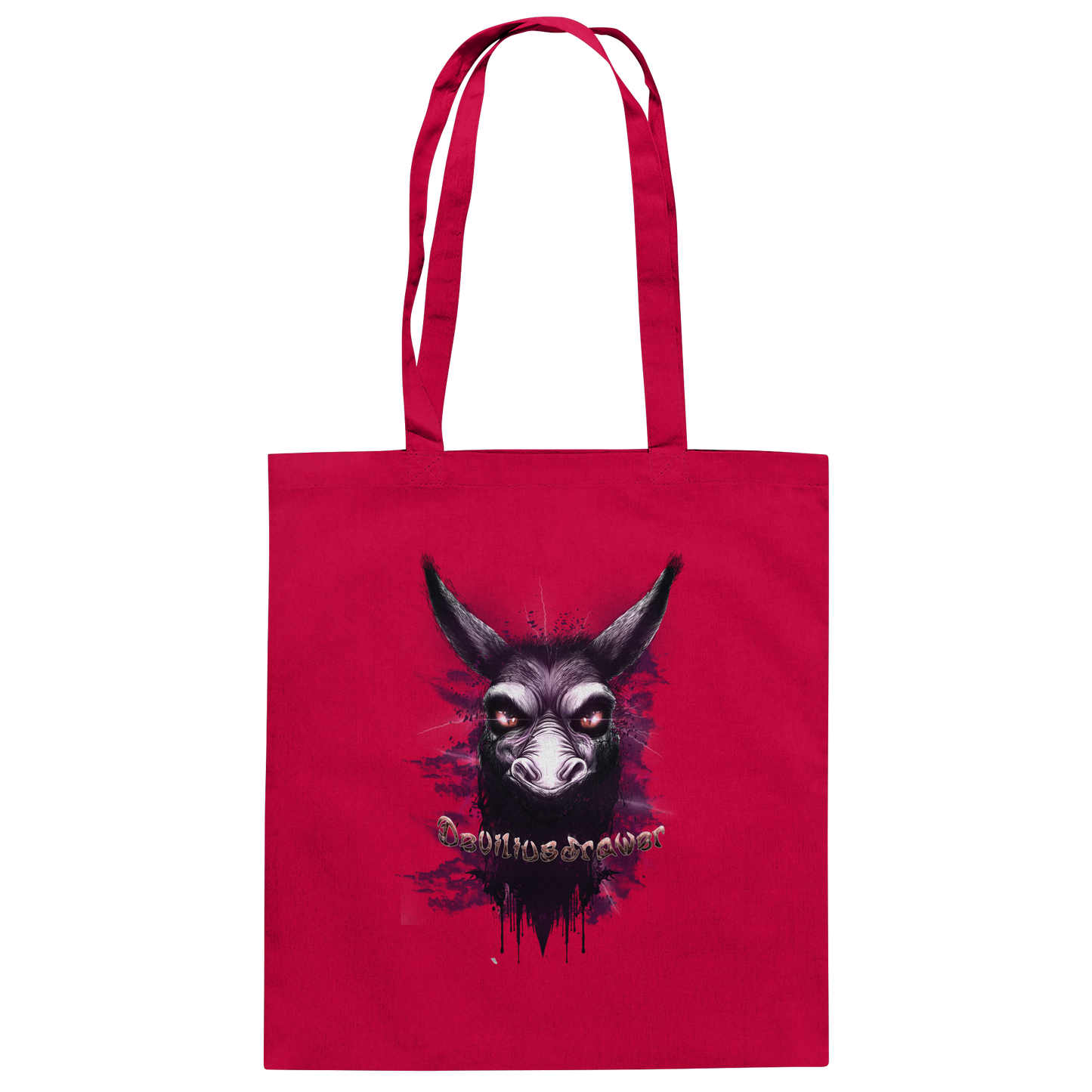 Deviliusdrawer Purple Donkey - Baumwolltasche