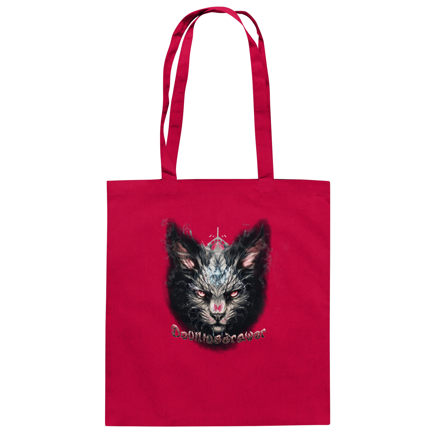 Deviliusdrawer Myshtical Redeyed Cat - Baumwolltasche