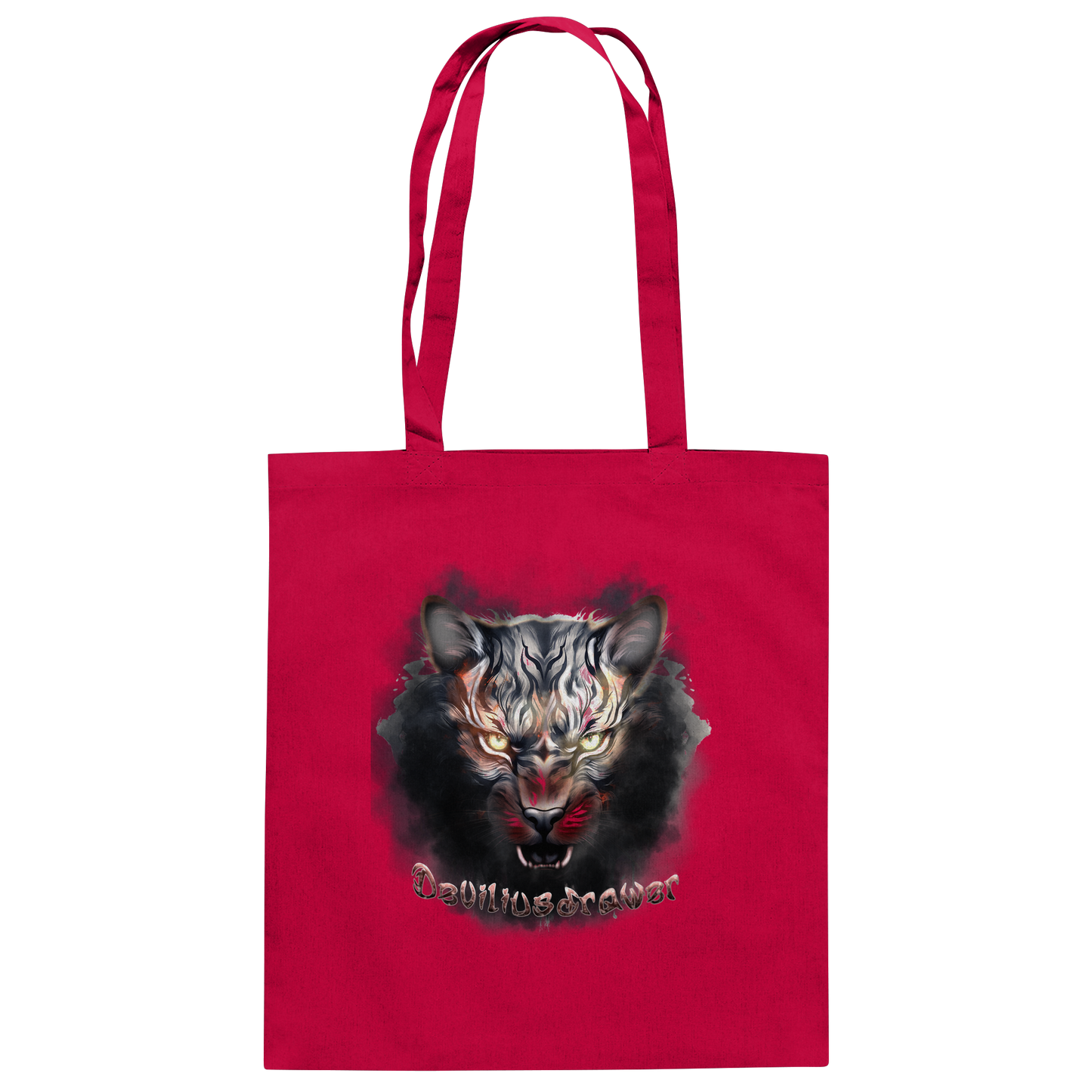 Deviliusdrawer Smoke Tiger - Baumwolltasche