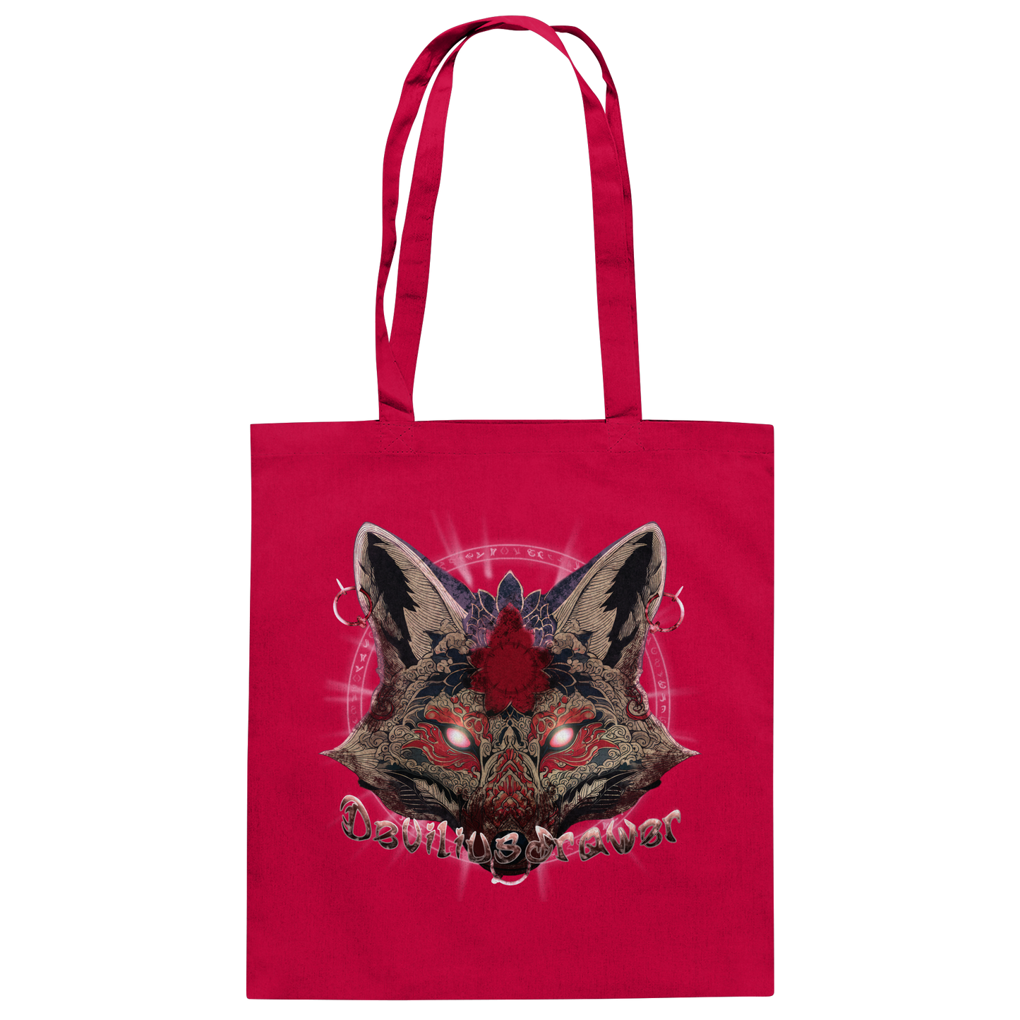 Deviliusdrawer Demon Kitsune - Baumwolltasche