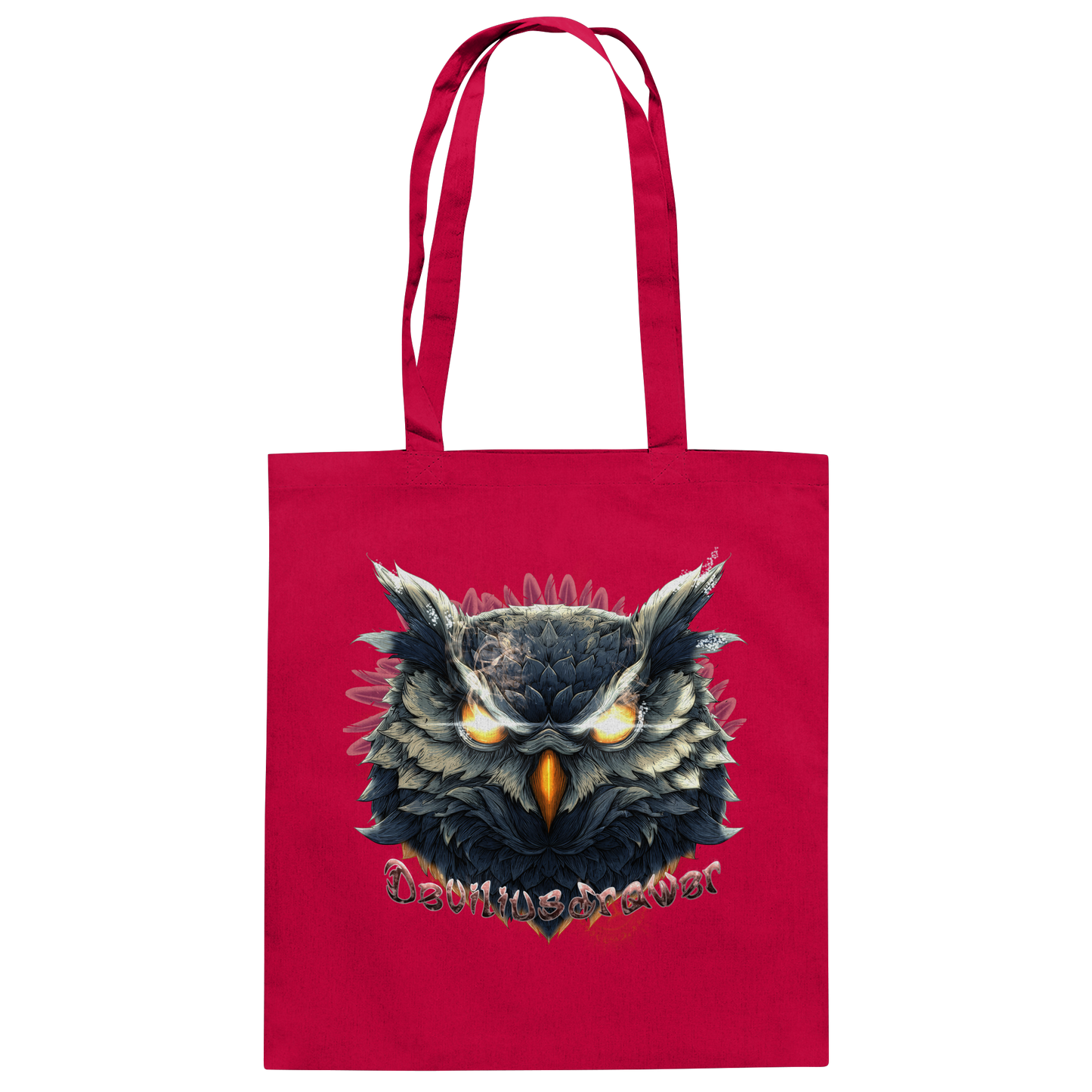 Deviliusdrawer Dark Fire Owl - Baumwolltasche