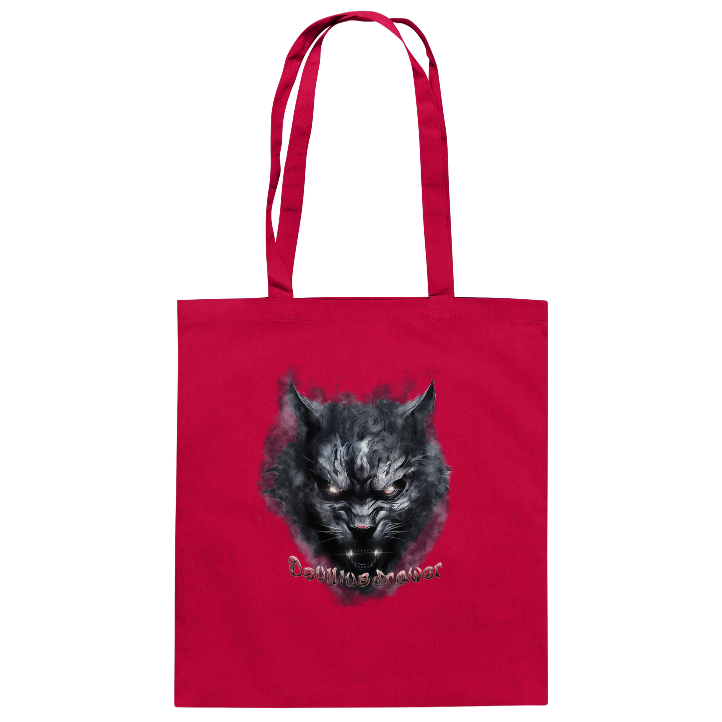 Deviliusdrawer Dark Beast Tiger  - Baumwolltasche