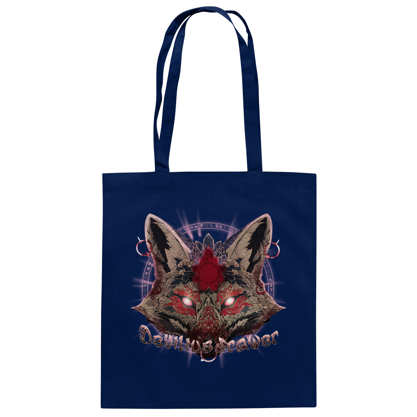 Deviliusdrawer Demon Kitsune - Baumwolltasche