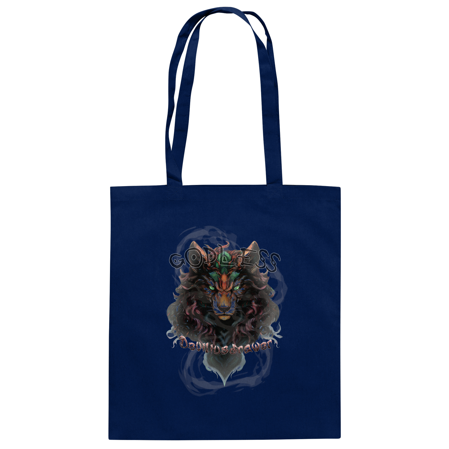 Deviliusdrawer Godless Wolf - Baumwolltasche