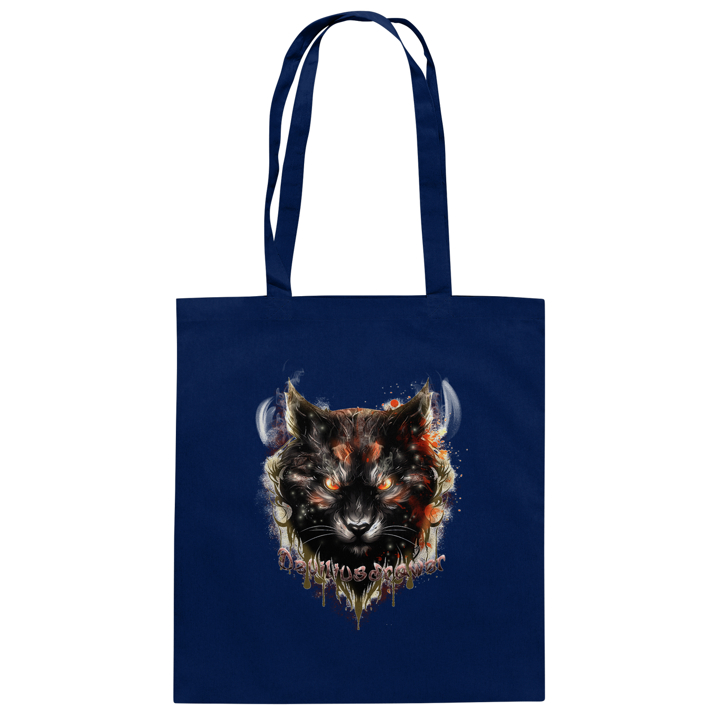 Deviliusdrawer Red Devil Cat - Baumwolltasche