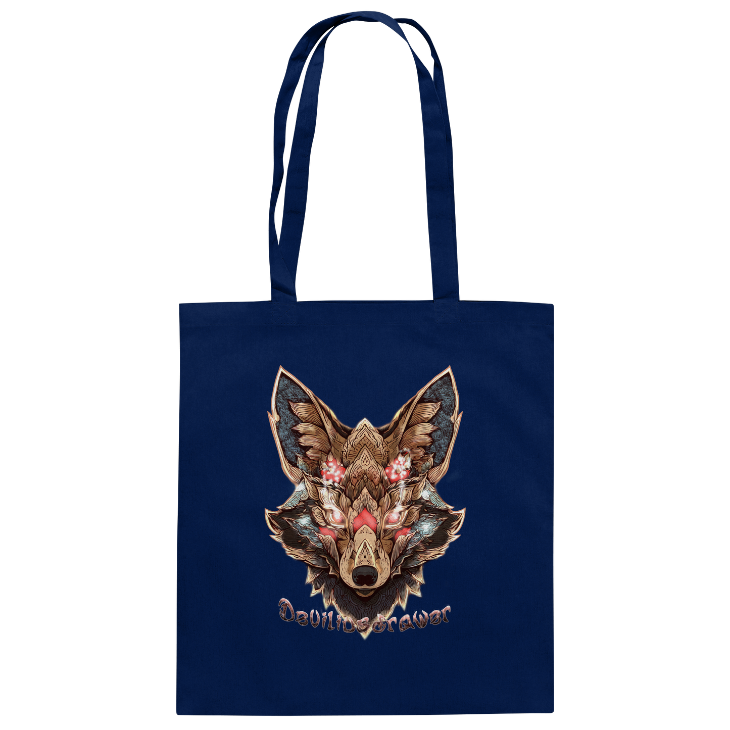 Deviliusdrawer Cristal Kitsune - Baumwolltasche