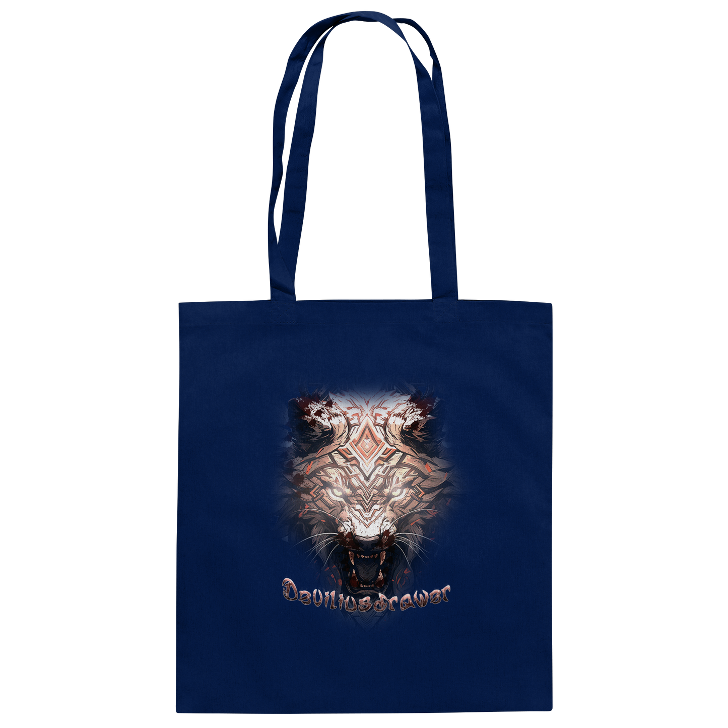 Deviliusdrawer Gold Metal Tiger - Baumwolltasche