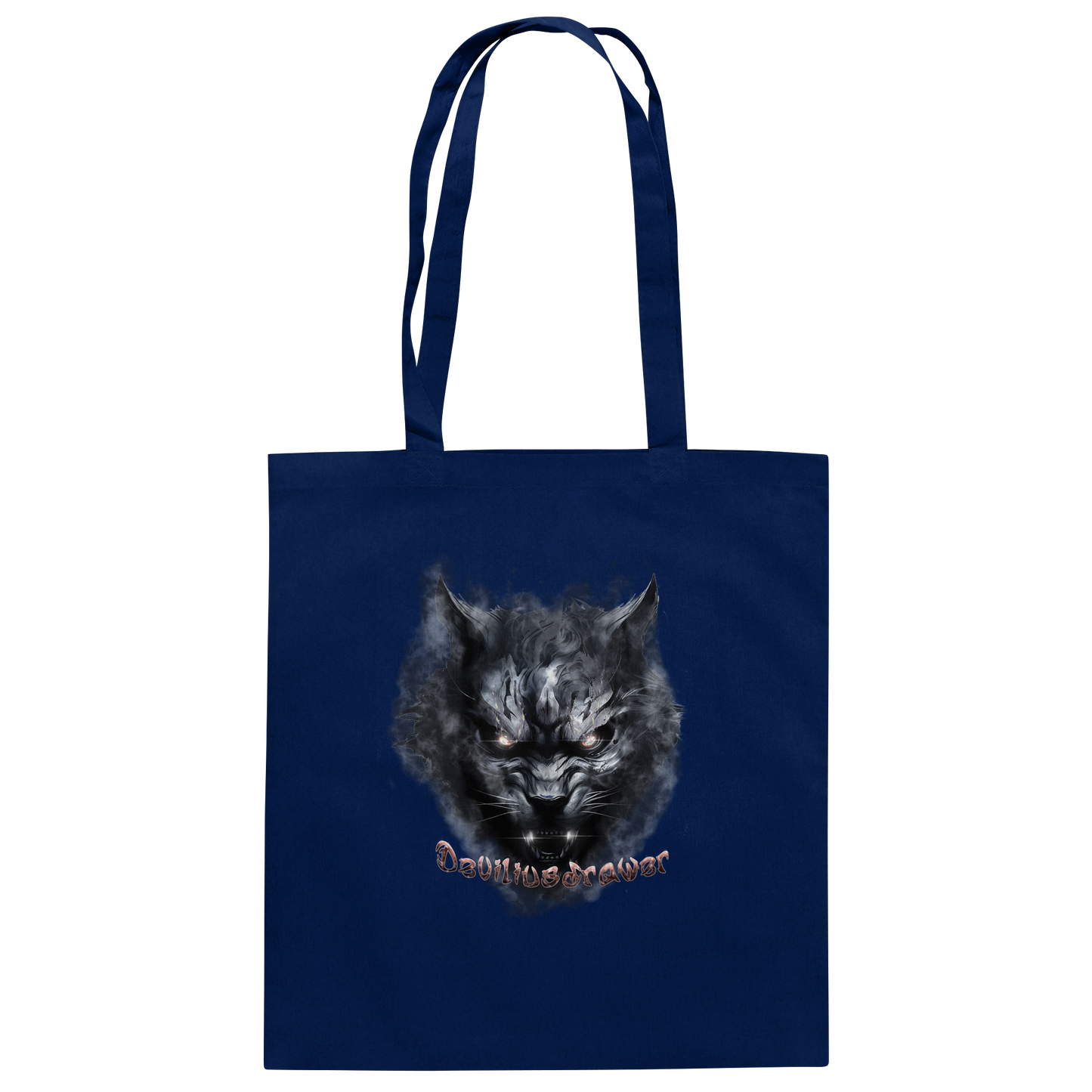 Deviliusdrawer Dark Beast Tiger  - Baumwolltasche