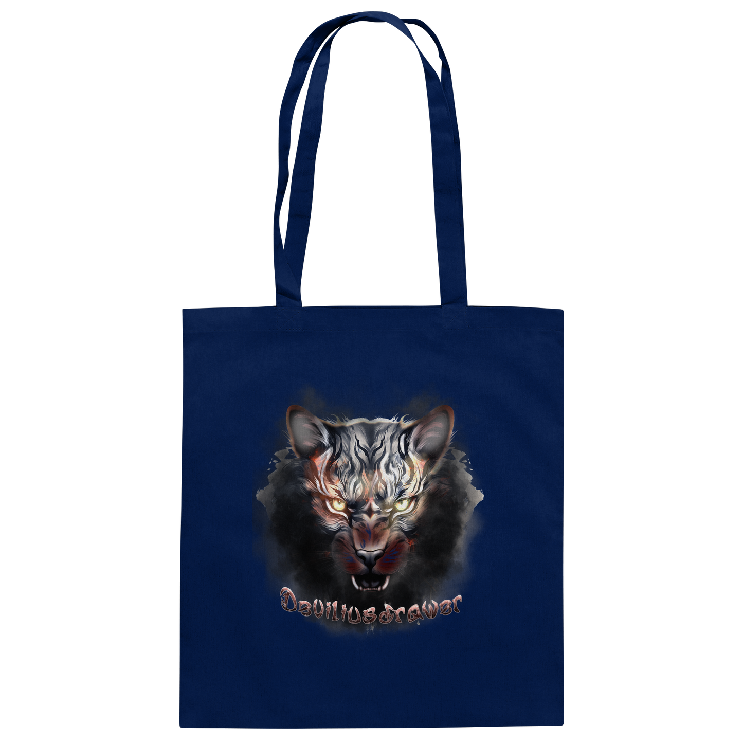 Deviliusdrawer Smoke Tiger - Baumwolltasche