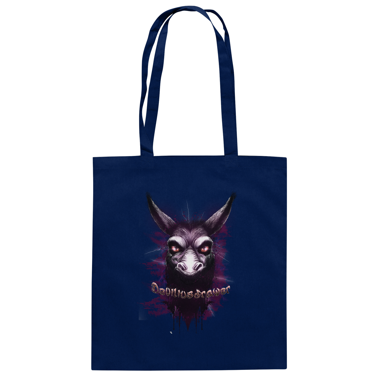 Deviliusdrawer Purple Donkey - Baumwolltasche