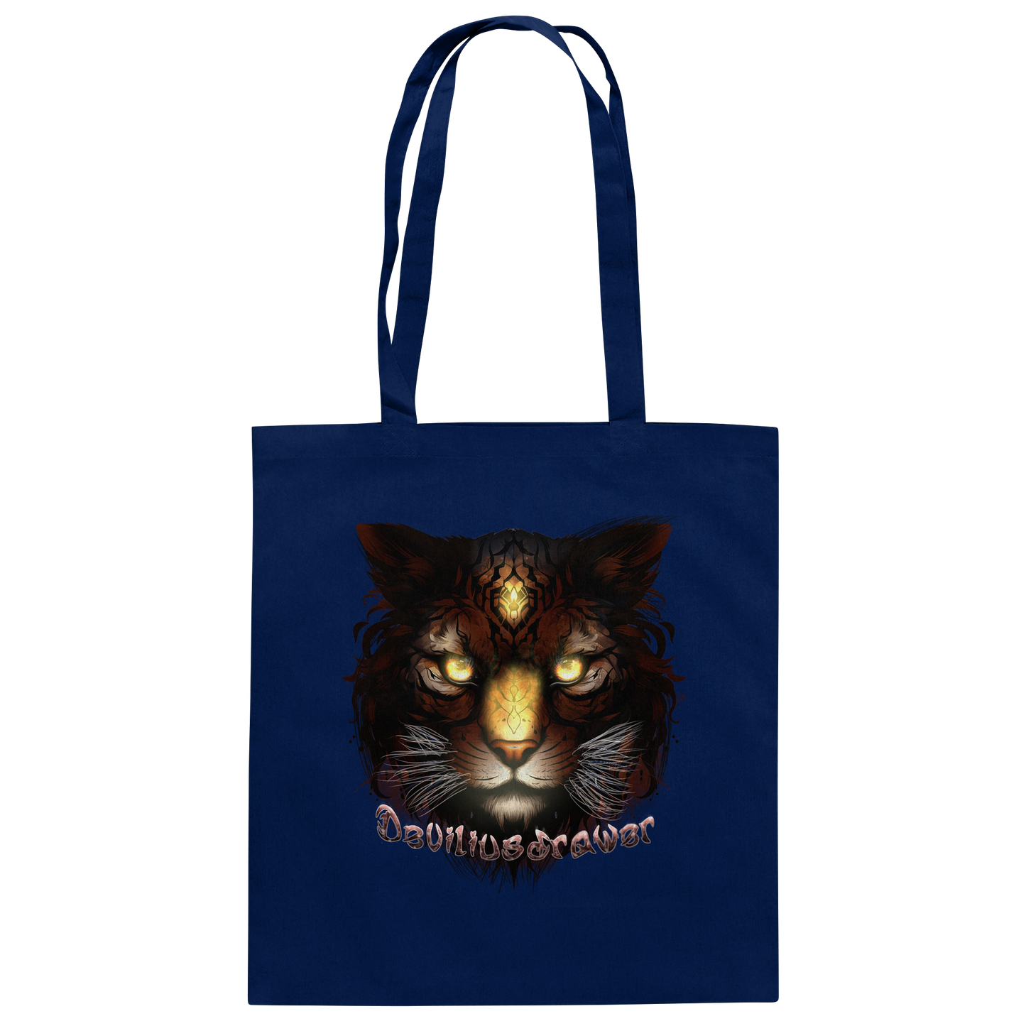 Deviliusdrawer Gold Tigercat - Baumwolltasche