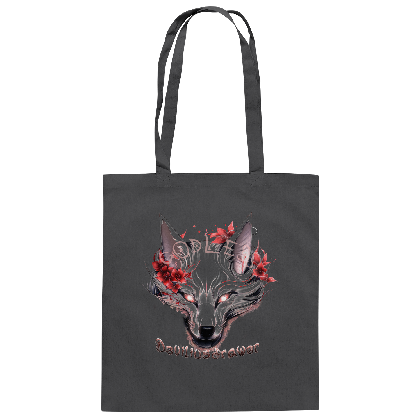 Deviliusdrawer Kitsune Wolf - Baumwolltasche