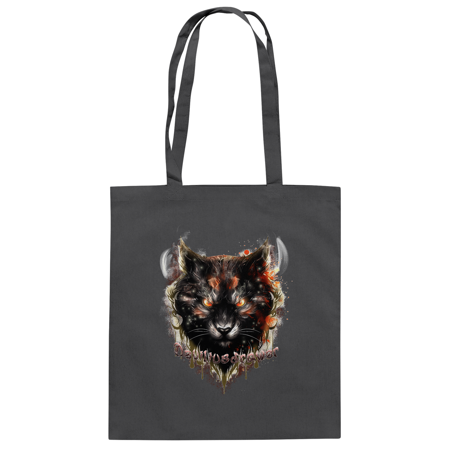 Deviliusdrawer Red Devil Cat - Baumwolltasche