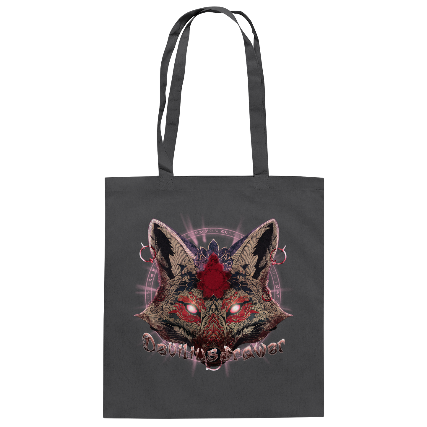 Deviliusdrawer Demon Kitsune - Baumwolltasche