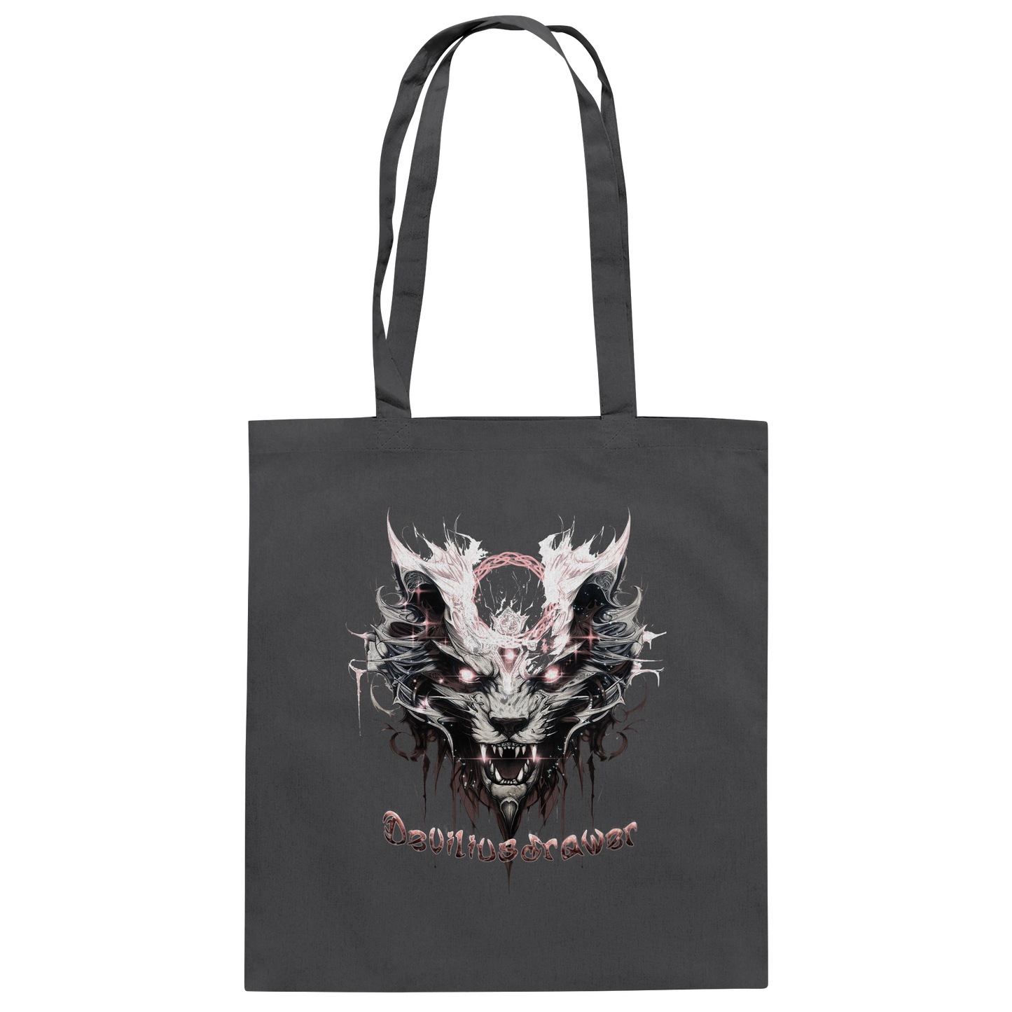 Deviliusdrawer Demonic Glow Cat - Baumwolltasche