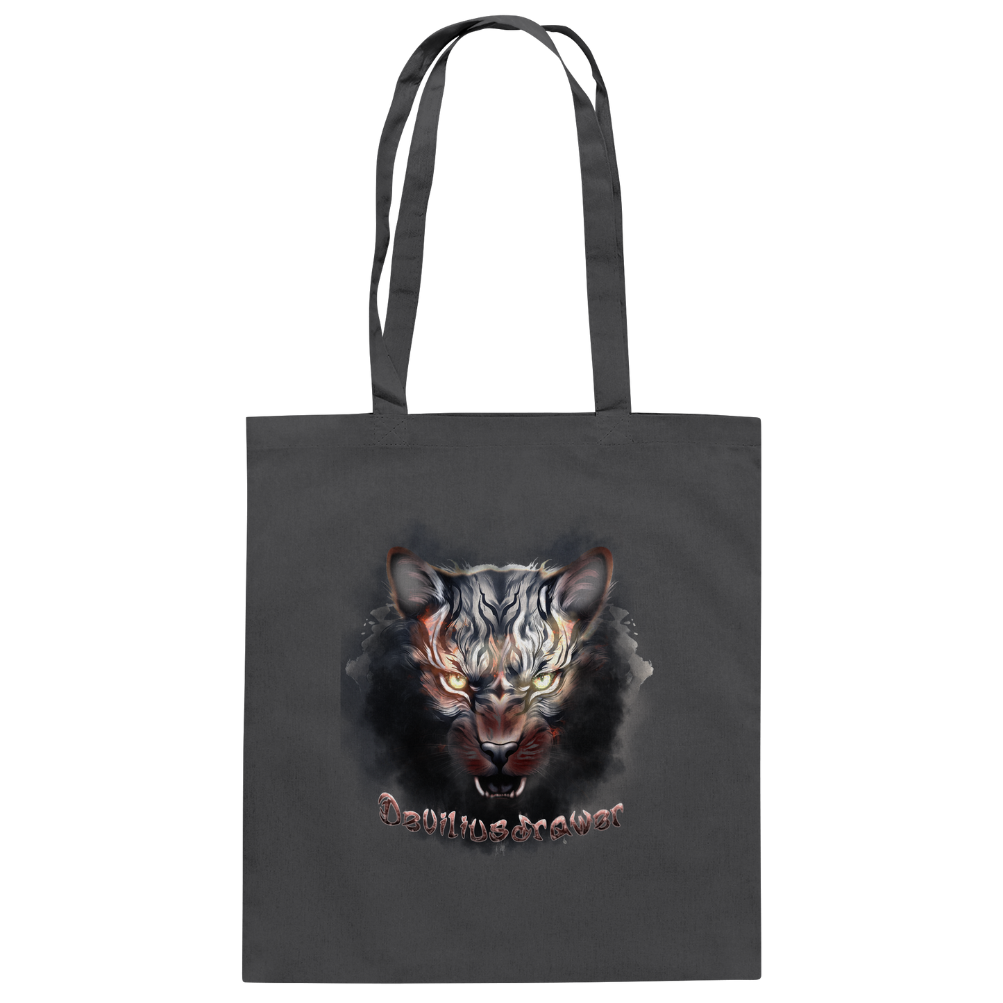 Deviliusdrawer Smoke Tiger - Baumwolltasche