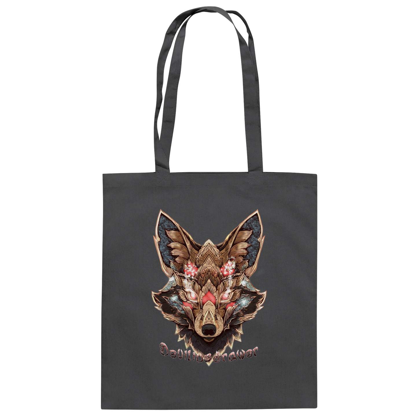 Deviliusdrawer Cristal Kitsune - Baumwolltasche
