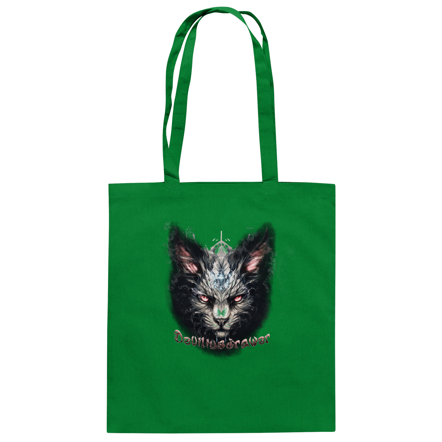 Deviliusdrawer Myshtical Redeyed Cat - Baumwolltasche