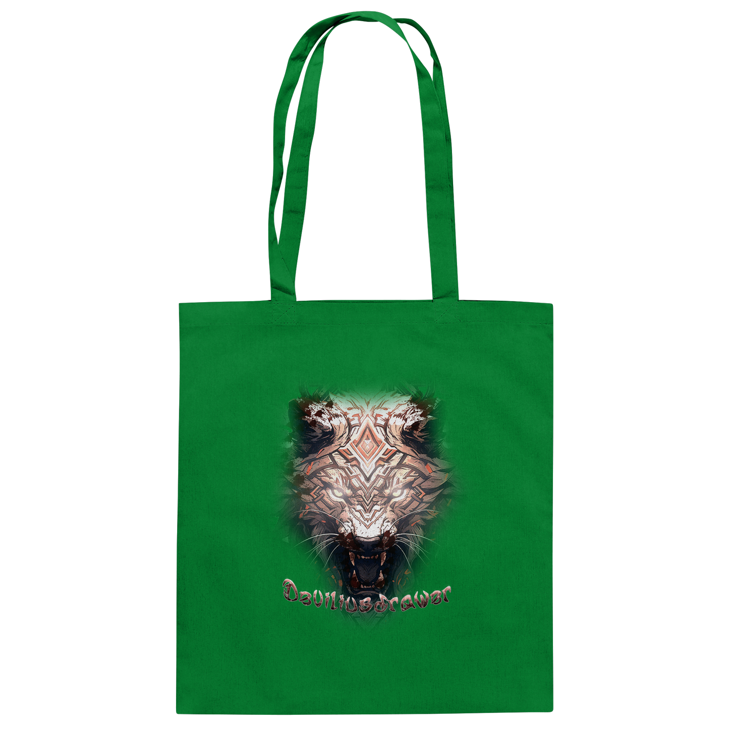 Deviliusdrawer Gold Metal Tiger - Baumwolltasche