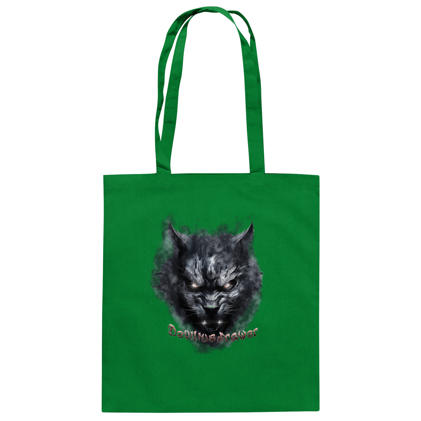 Deviliusdrawer Dark Beast Tiger  - Baumwolltasche