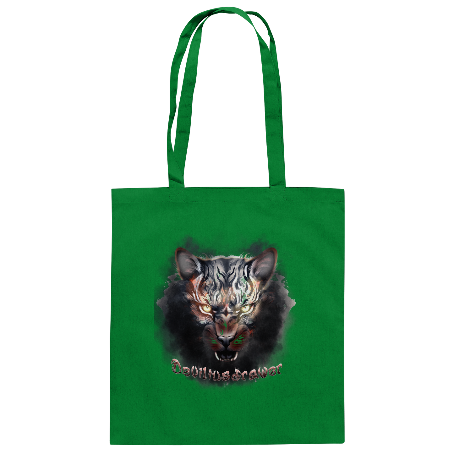 Deviliusdrawer Smoke Tiger - Baumwolltasche