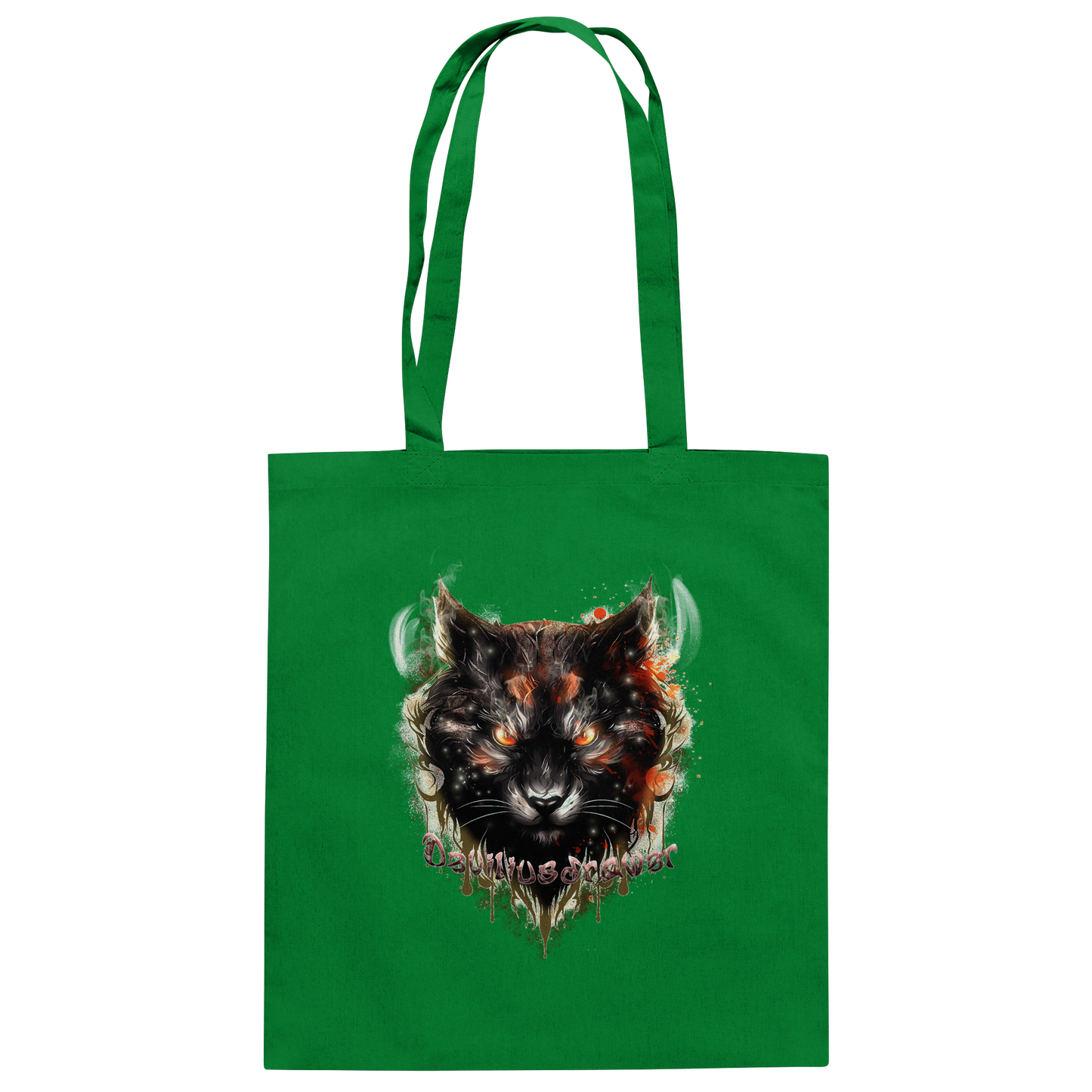 Deviliusdrawer Red Devil Cat - Baumwolltasche