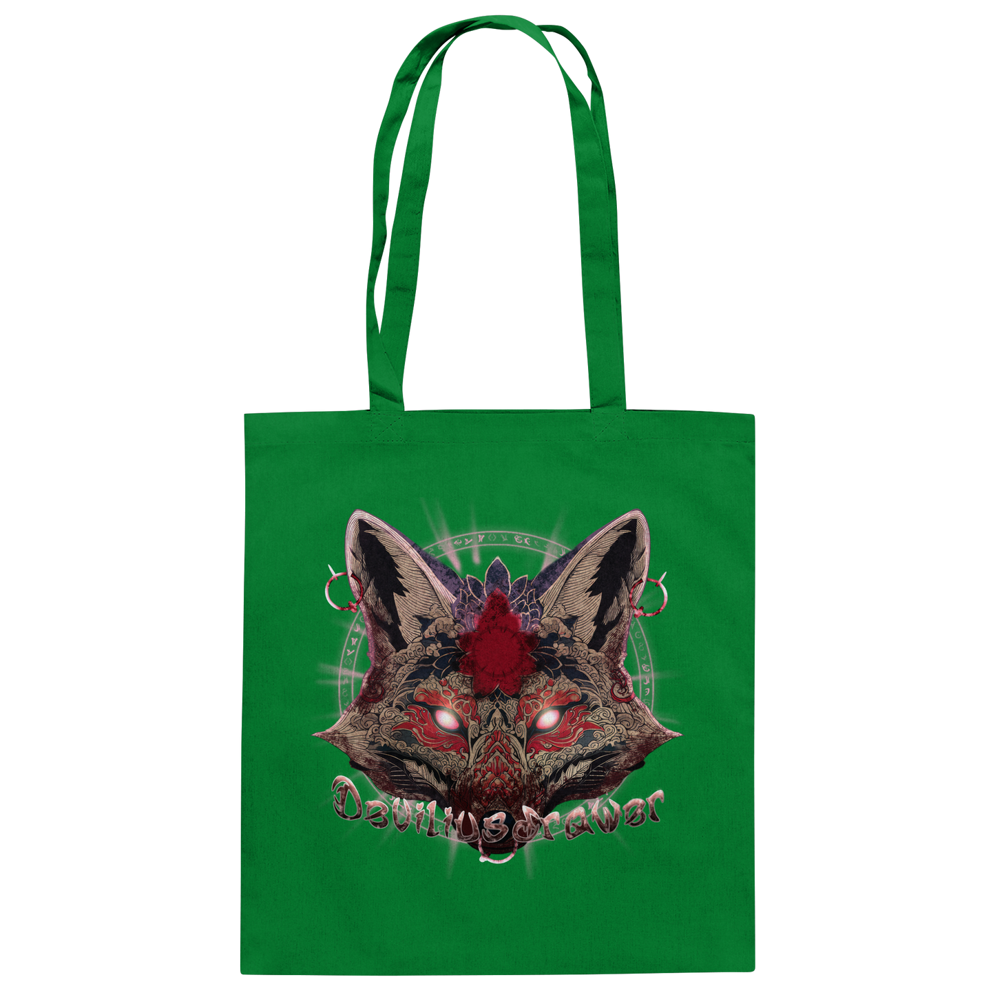Deviliusdrawer Demon Kitsune - Baumwolltasche