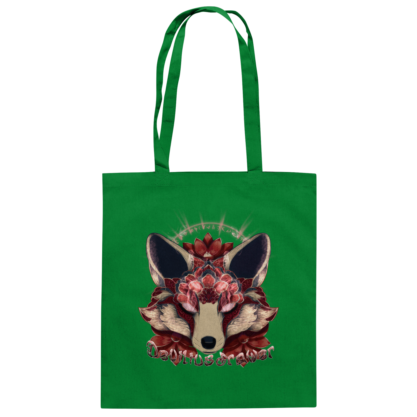 Deviliusdrawer Fire Kitsune - Baumwolltasche
