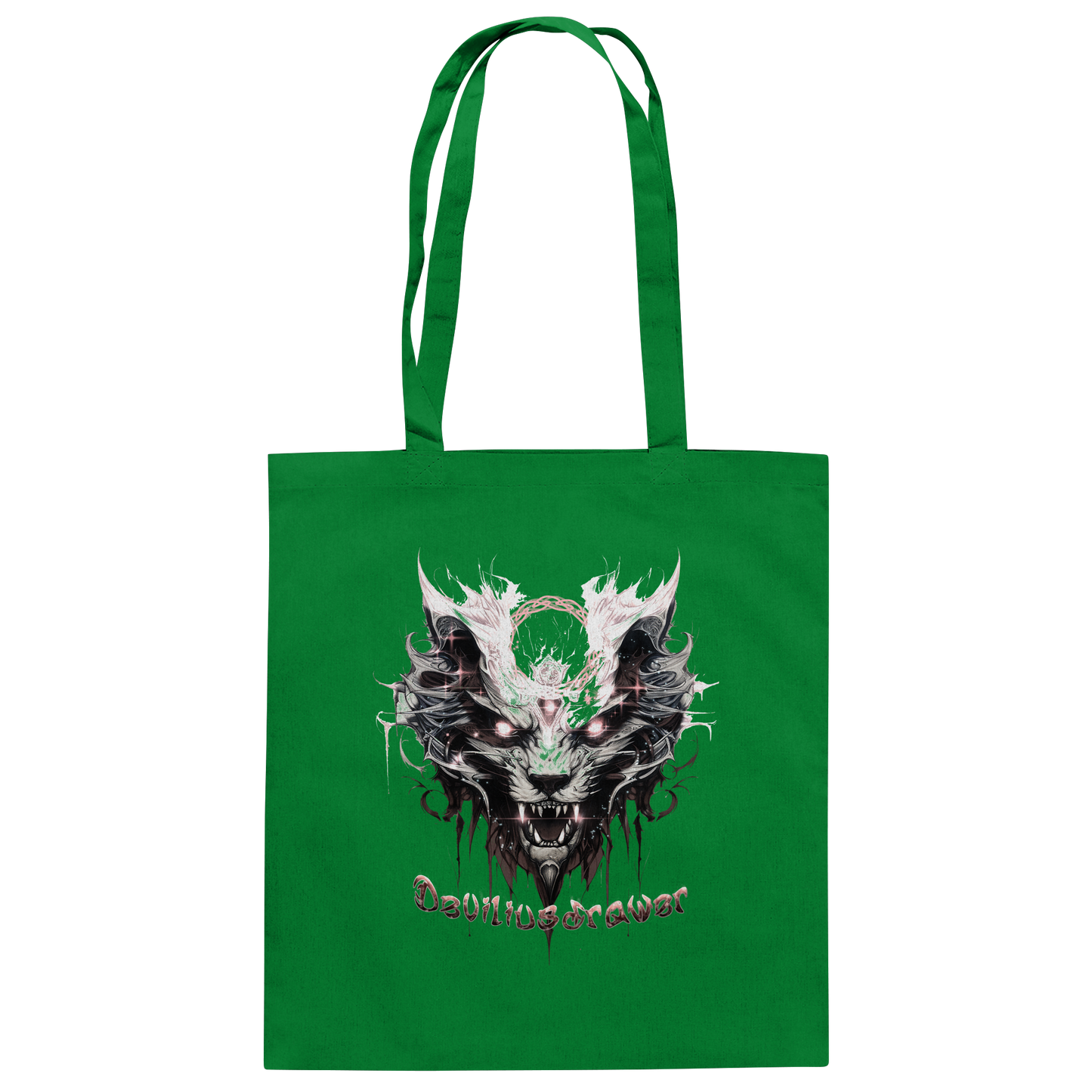 Deviliusdrawer Demonic Glow Cat - Baumwolltasche
