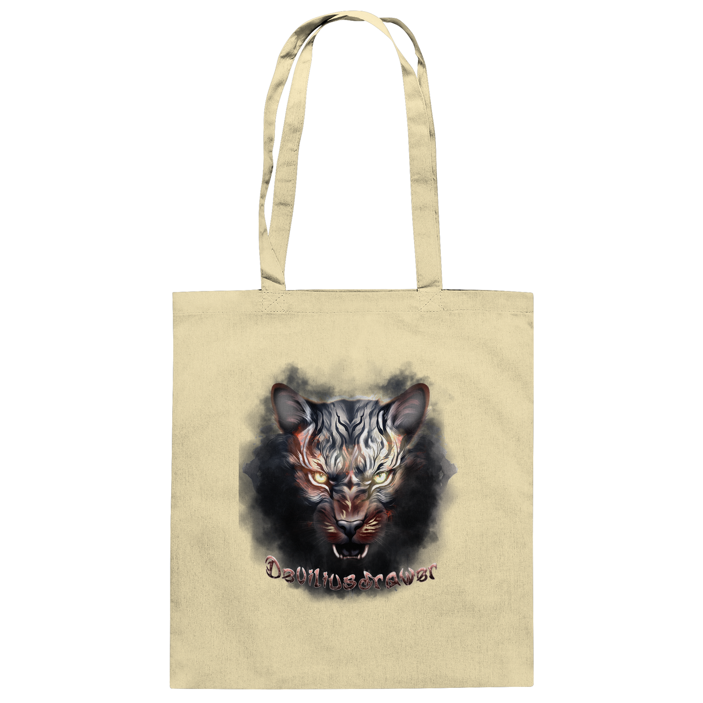 Deviliusdrawer Smoke Tiger - Baumwolltasche