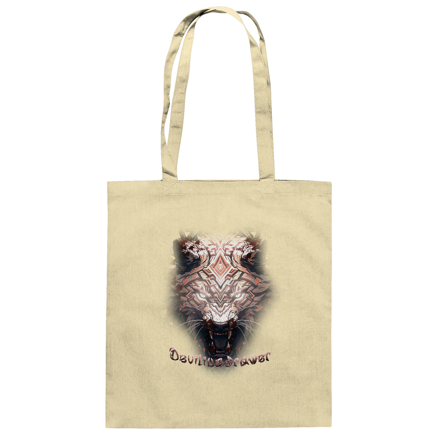 Deviliusdrawer Gold Metal Tiger - Baumwolltasche
