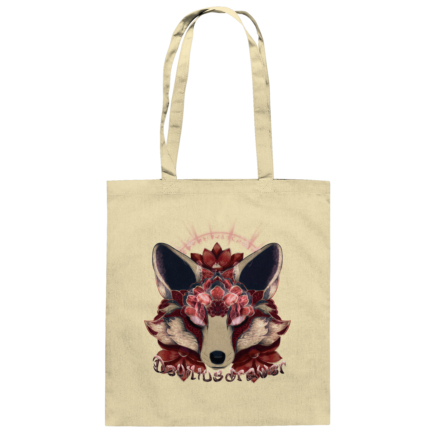 Deviliusdrawer Fire Kitsune - Baumwolltasche
