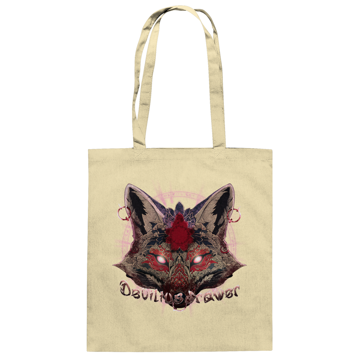 Deviliusdrawer Demon Kitsune - Baumwolltasche