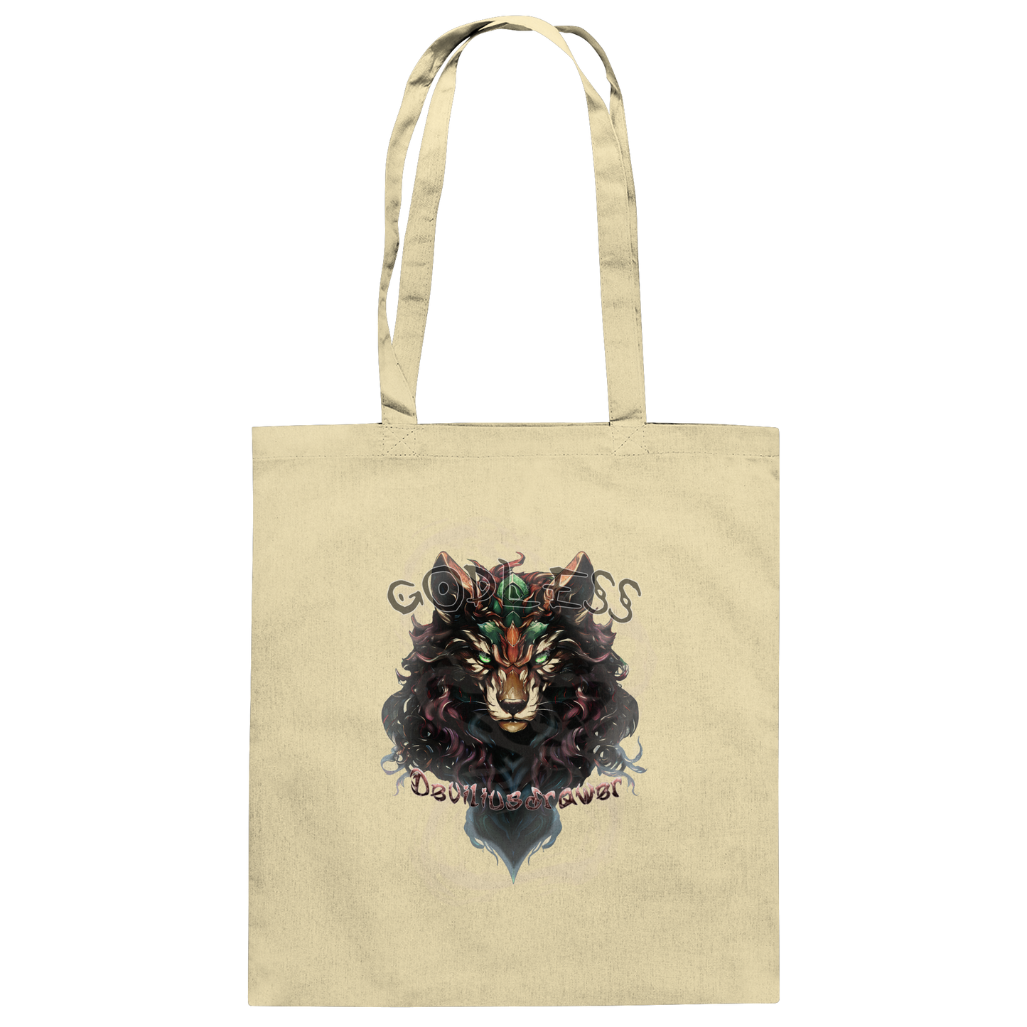 Deviliusdrawer Godless Wolf - Baumwolltasche