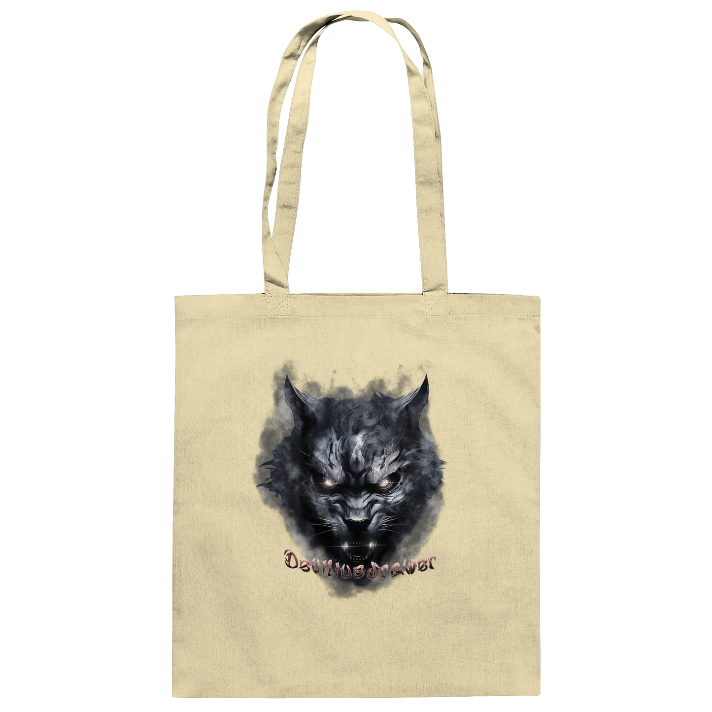Deviliusdrawer Dark Beast Tiger  - Baumwolltasche