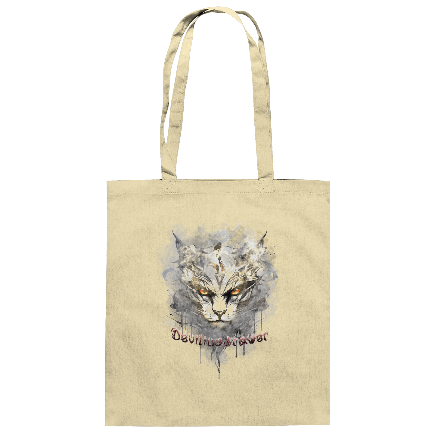 Deviliusdrawer White Catgod - Baumwolltasche