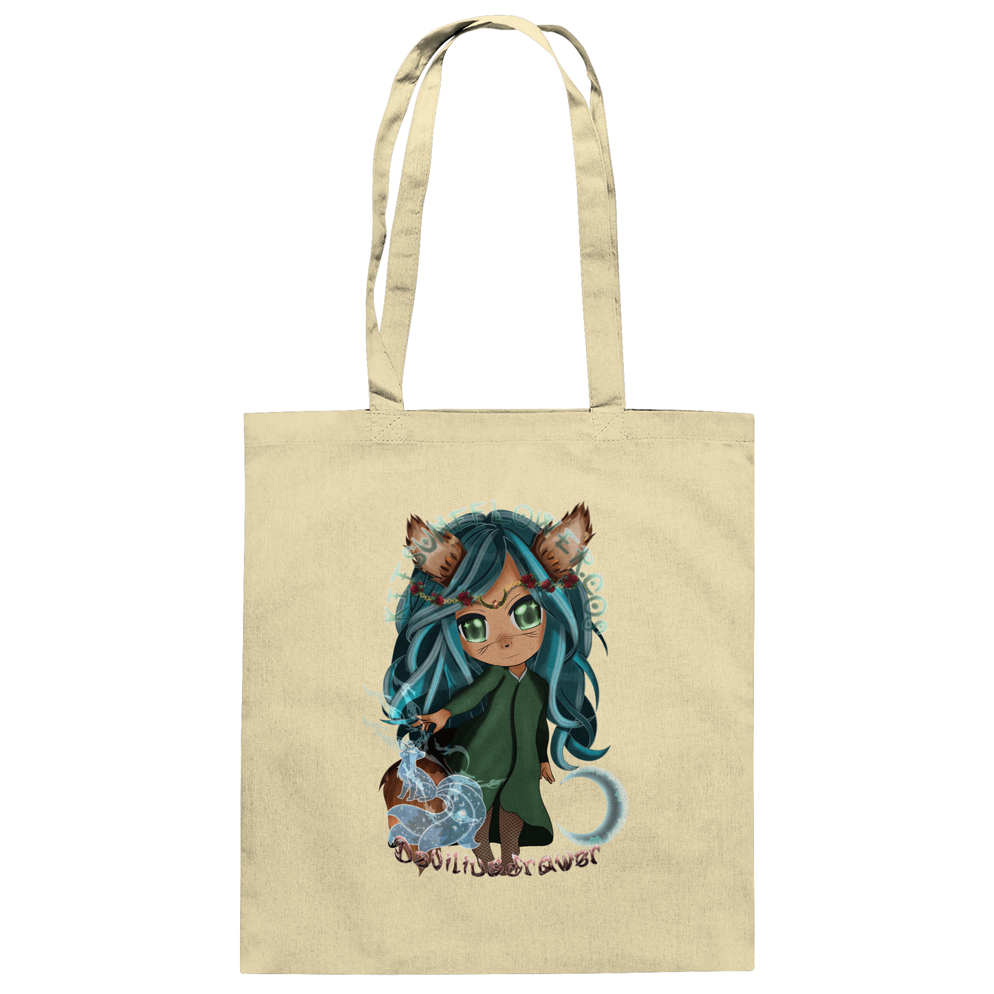 Deviliusdrawer Kitsuneflower - Baumwolltasche